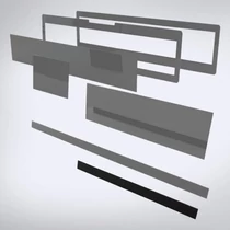 Speciális perspex lap lézeres jelzőkészülék rejtéshez: 505 mm x 30 mm Speciális perspex lap lézeres jelzőkészülék rejtéshez: 505 mm x 30 mm