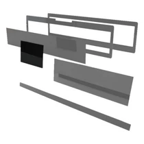 Speciális perspex lap lézeres jelzőkészülék rejtéshez: 125mm x 95mm Speciális perspex lap lézeres jelzőkészülék rejtéshez: 125mm x 95mm