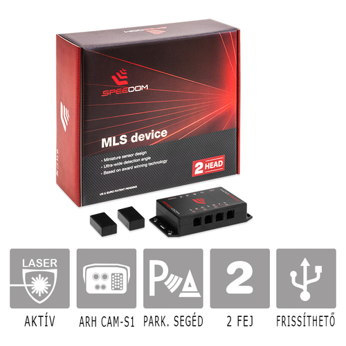 MLS Speedom 2: Aktív lézeres traffipaxvédelmi termék 2 db szenzorral 