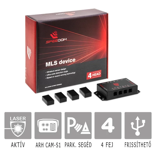 MLS Speedom 4: Aktív lézeres traffipaxvédelmi termék 4 db szenzorral 