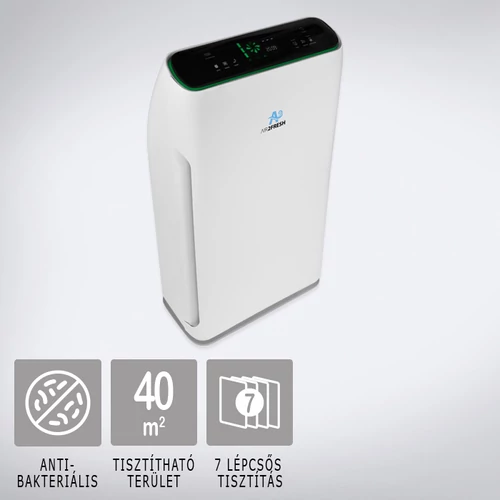 AIR2FRESH Antiviral Expert 40 SMART légtisztító: 7 védelmi elemmel, max 40 m2-ig