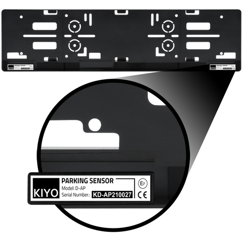 KIYO D-AP Parking Sensor 4: parkolósegéd, rendszámkeretbe építhető 4 db szenzorral